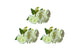 Artificial Rose Bunch – 31cm (Set of 3 Stems, 4 Flowers Each) - White - Mekamart Australia