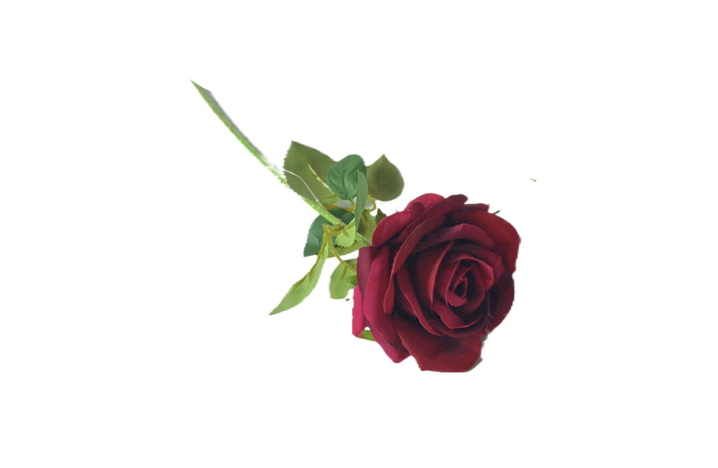 Artificial Single Stem Rose 50cm -Red - Set of 8 Stems - Mekamart Australia