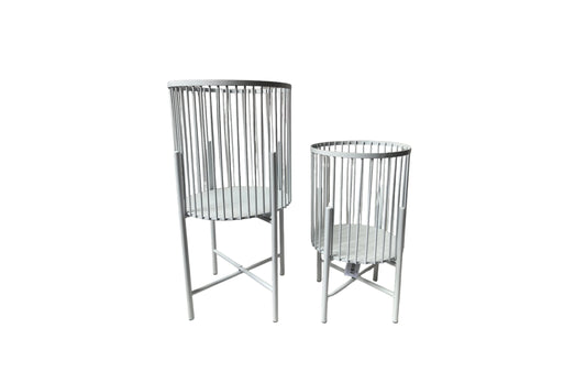 Logan Planter - Set of 2 - White - Mekamart Australia
