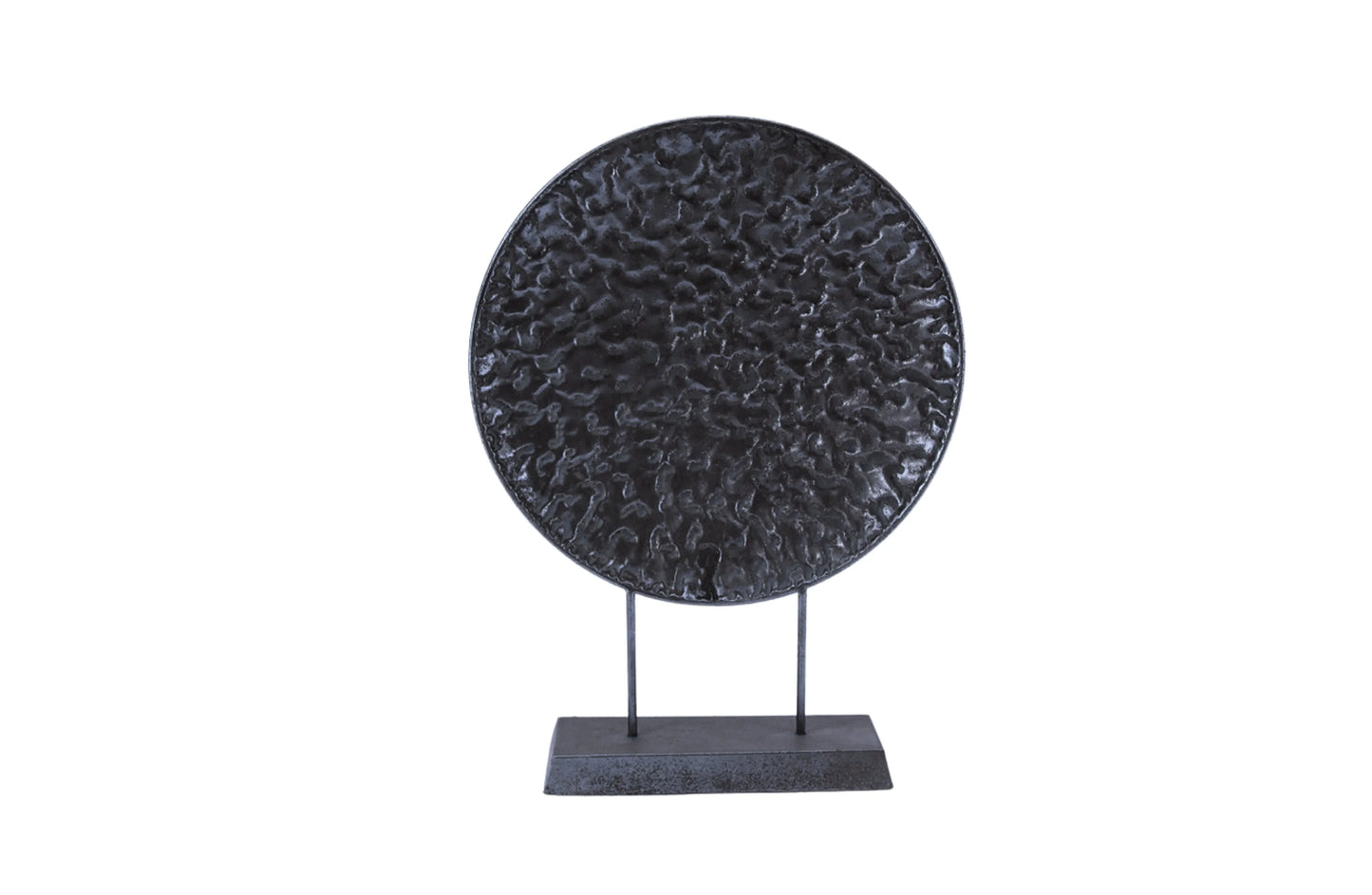 Round Pressed Gold Table Decor - Black - Mekamart Australia