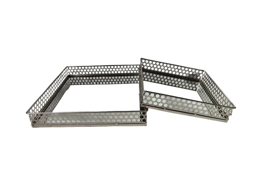 Nina Tray - Rectangle - Small - Silver - Mekamart Australia