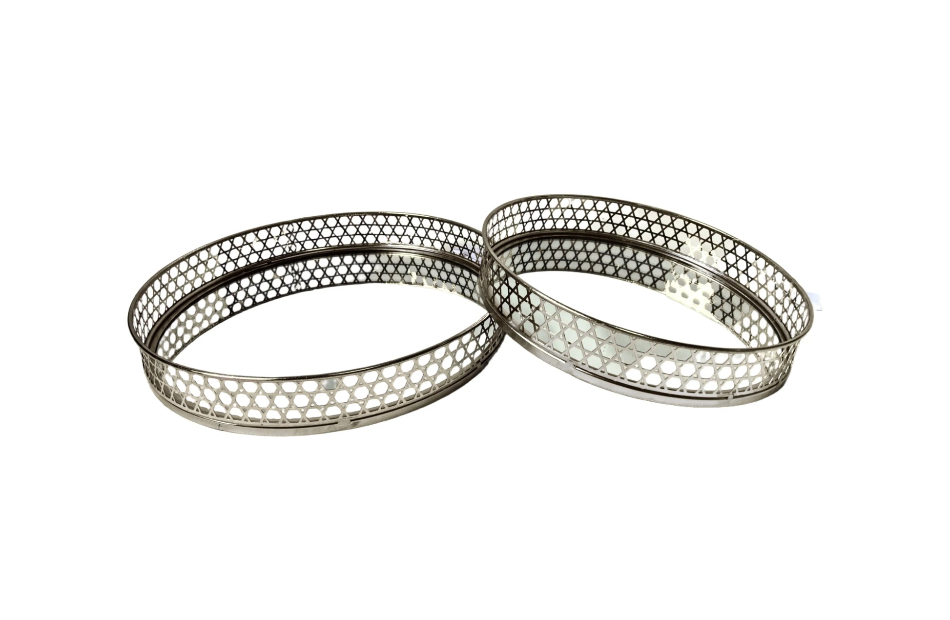 Nina Tray - Round - Small - Silver - Mekamart Australia
