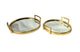 Eliza Round Tray - Set of 2 - Gold - Mekamart Australia