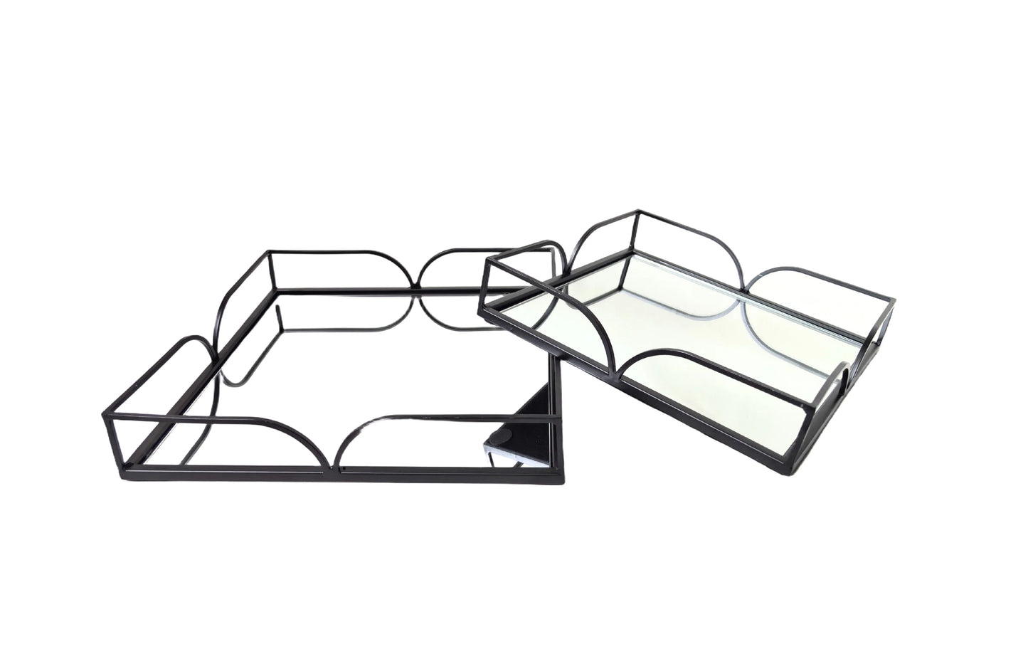 Willow Square Tray - Large - Black - Mekamart Australia