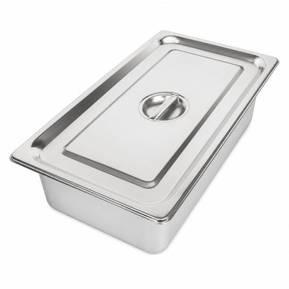 Commercial Stainless Steel GN 1/1 100mm Deep Gastronorm Bain Marie Buffet Steam Table Food Pan with Lid