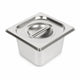 Commercial Stainless Steel GN 1/6 100mm Deep Gastronorm Bain Marie Buffet Steam Table Food Pan with Lid