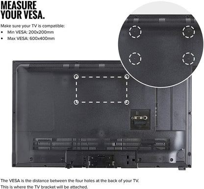 32-70 Inch Fixed TV Wall Mount Bracket TV Bracket Wall Mount up to 75KG - Mekamart Australia