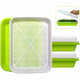 2-Pack Seed Sprouter Trays with Lids BPA-Free, Soil-Free Wheatgrass Growing Kit for Beans, Sprouts, Microgreens - Mekamart Australia