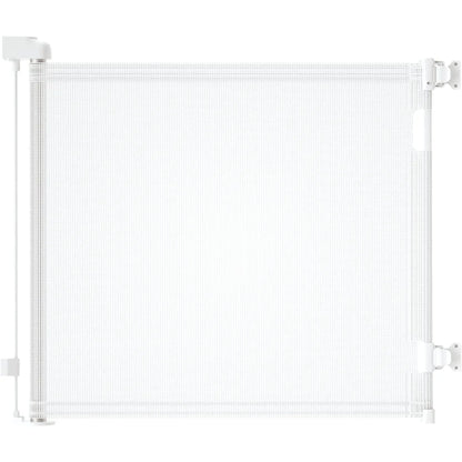 Retractable 3M Doorways Hallways Stairs Baby Gate Dog Pet Gate Indoor Outdoor Safety Gates White - Mekamart Australia