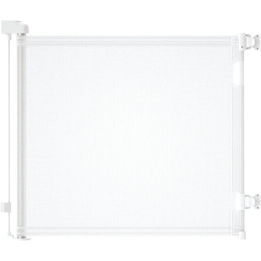 Retractable 3M Doorways Hallways Stairs Baby Gate Dog Pet Gate Indoor Outdoor Safety Gates White - Mekamart Australia
