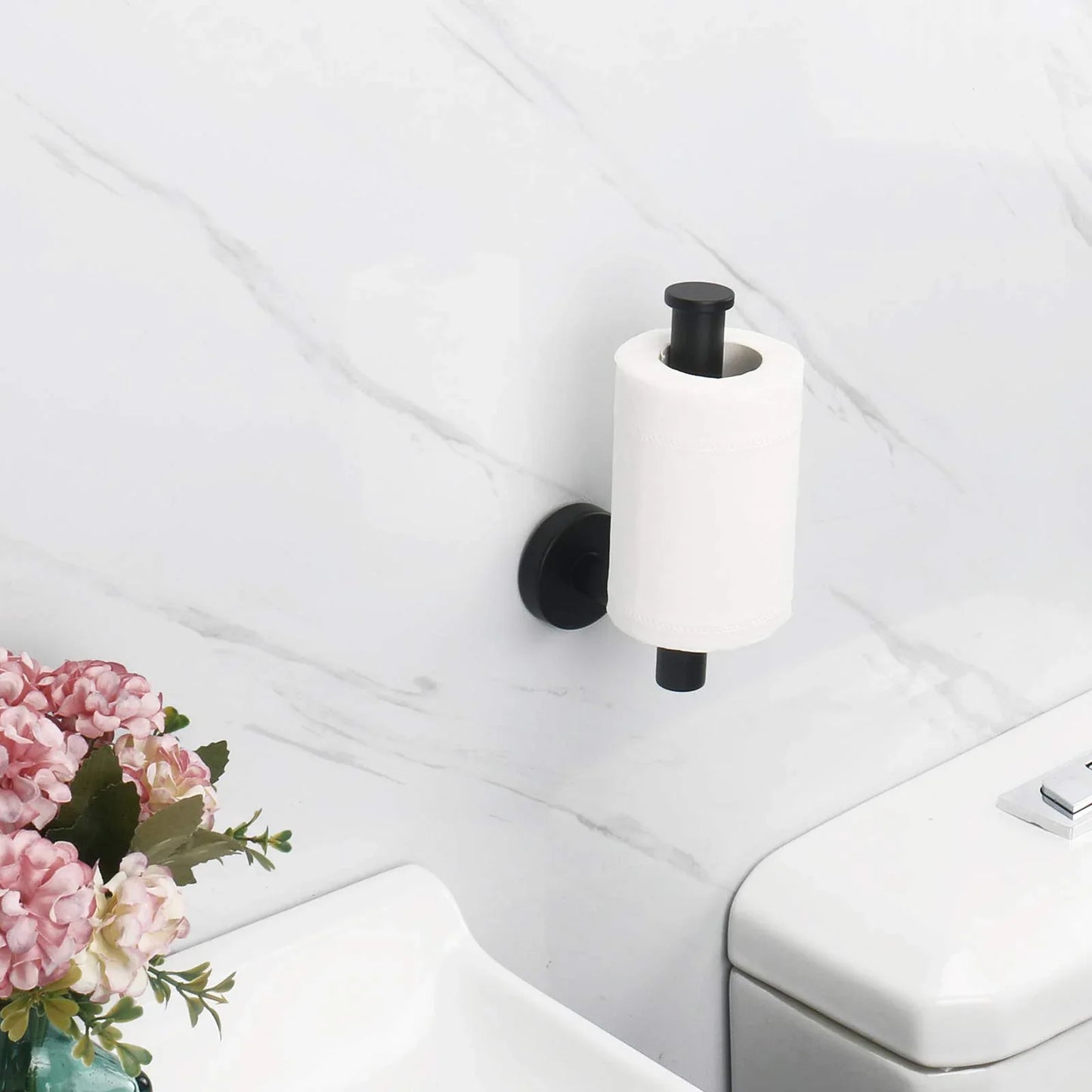 Toilet Paper Holder Black Wall Mount Bathroom Paper Roll Holder Roll Holder 304 - Mekamart Australia