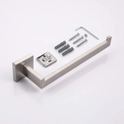 Square Hand Towel Holder Ring Wall Mounted Modern Towel Bar Bathroom Kitchen - Mekamart Australia