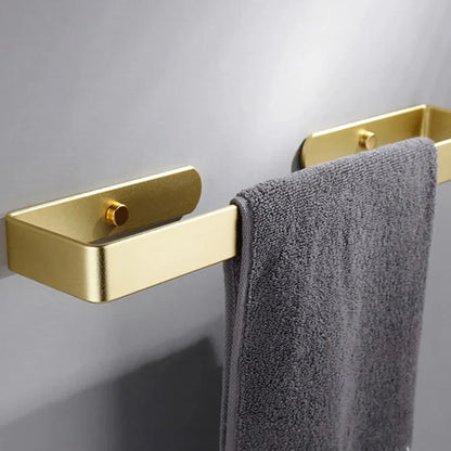 Gold Kitchen Bathroom Paper Holder Towel Holder Self Adhesive or Screw Mount 40cm - Mekamart Australia