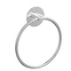 Bathroom Towel Ring Bathroom Towel Rack Adhesive Hand Towels Holder Towel Hanger Round Silver - Mekamart Australia