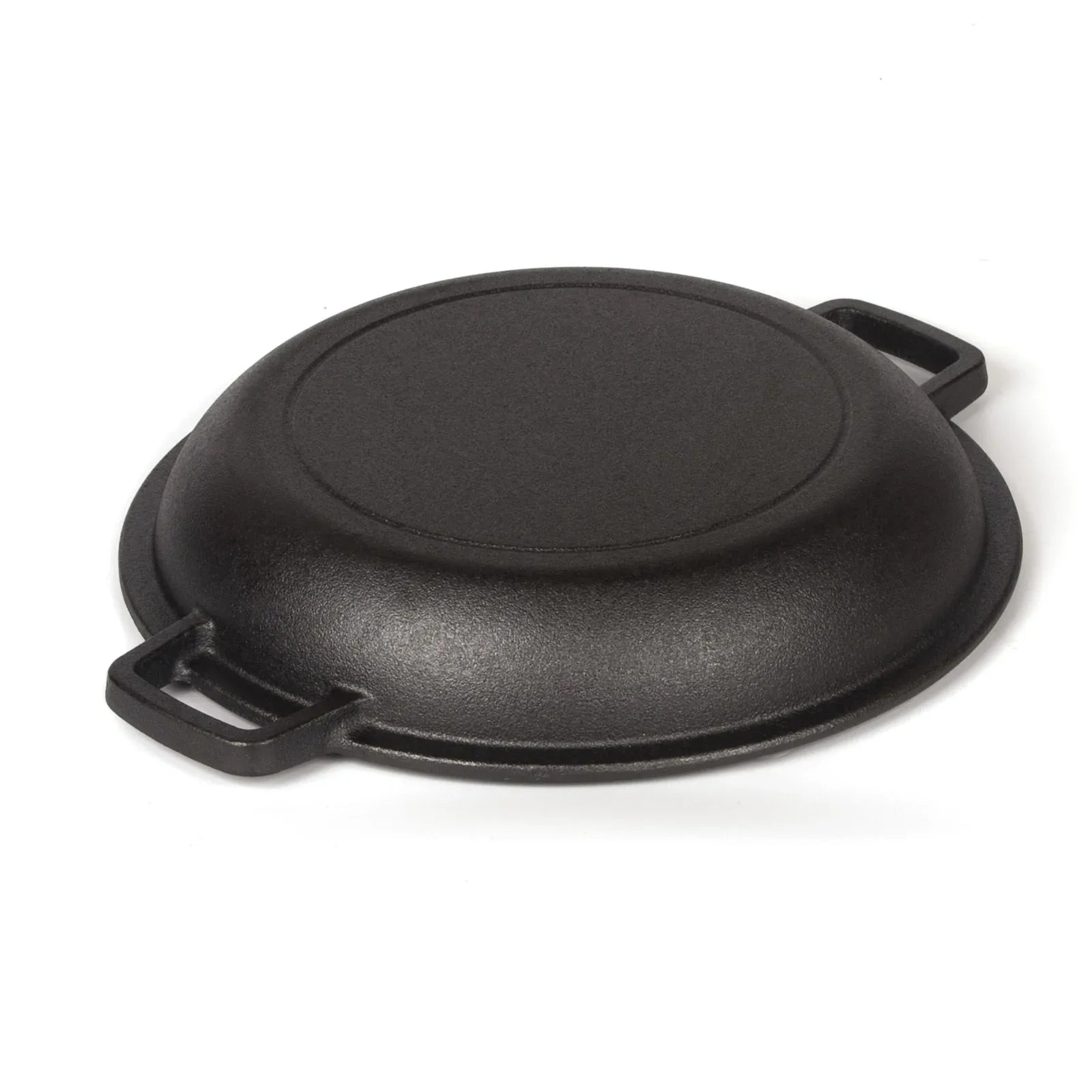 26cm 2-in-1 Cast Iron Dutch Oven & Skillet Set Pre-Seasoned Dual-Use Pot with Lid Fry Pan, Durable & Versatile Cookware - Mekamart Australia
