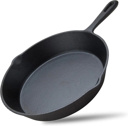 6inch 16cm Cast Iron Skillet Cookware Chef Quality Pre-Seasoned Pan Pans - Mekamart Australia