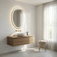 Interior Ave - 60 x 80cm Oval Frameless LED Bathroom Mirror