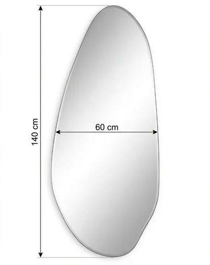 Interior Ave - Jewel Irregular LED Wall Mirror – Backlit Statement Mirror