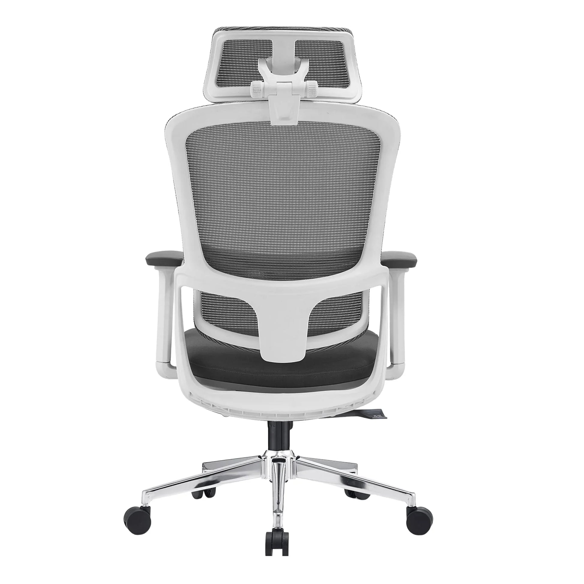 Elena High Back Fabric Seat Ergonomic Office Chair In Grey - Mekamart Australia