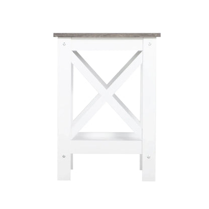 Coastal Side Table in White and Grey - Mekamart Australia