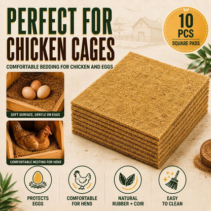 10 Piece Chicken Nest Box Liners Soft Cushions Hen Laying Coop Nest Pads Poultry