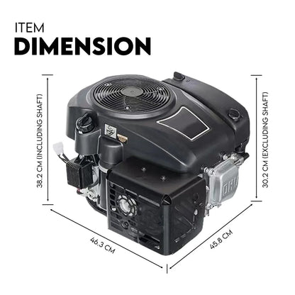16HP Vertical Shaft Lawn Mower Engine Petrol 4 Stroke Ride on Motor - Mekamart Australia