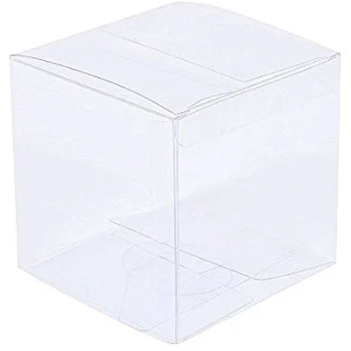 10 Pack of 9cm Sqaured Cube Gift Box - Product Showcase Clear Plastic Shop Display Storage Packaging Box - Mekamart Australia
