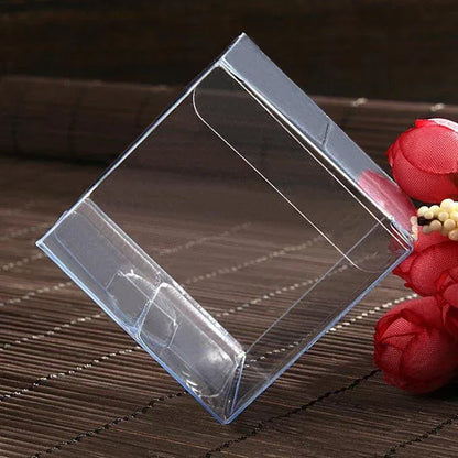 10 Pack of 9cm Sqaured Cube Gift Box - Product Showcase Clear Plastic Shop Display Storage Packaging Box - Mekamart Australia