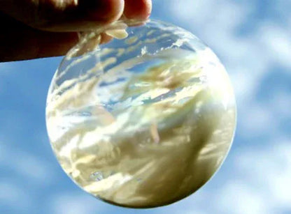 24 Bulk Buy Pack of Glass Bauble 6cm Diameter Round Clear with Silver Cap - table or tree centrepice personal memory theme craft gift - Mekamart Australia