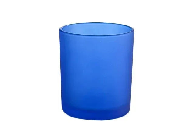 10 Pack Blue Frosted Glass Votive Tealight Candle Holders House Party Centerpiece Xmas Wedding Decor Glass Candlestick Party Decorations Bridal Baby Shower Event - Mekamart Australia