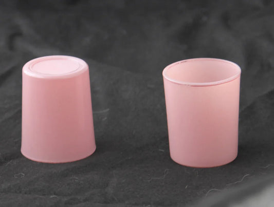 20 Pack Blush Pink Glass Votive Tealight Candle Holders House Party Centerpiece Xmas Wedding Decor Glass Candlestick Party Decorations Bridal Valentines Event - Mekamart Australia