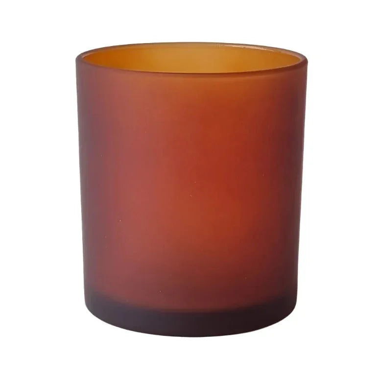 20 Pack Brown Frosted Glass Votive Tealight Candle Holders House Party Centerpiece Xmas Wedding Decor Glass Candlestick Party Decorations Bridal Valentines Event - Mekamart Australia