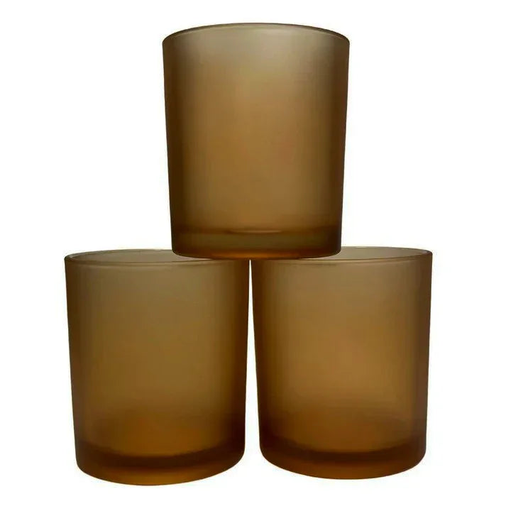 40 Pack Brown Frosted Glass Votive Tealight Candle Holders House Party Centerpiece Xmas Wedding Decor Glass Candlestick Party Decorations Bridal Valentines Event - Mekamart Australia
