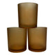 40 Pack Brown Frosted Glass Votive Tealight Candle Holders House Party Centerpiece Xmas Wedding Decor Glass Candlestick Party Decorations Bridal Valentines Event - Mekamart Australia
