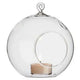 24 Bulk Buy of Hanging Clear Glass Ball Tealight Candle Holder - 8cm Diameter / High - Wedding Globe Decoration Terrarium Succulent Plant Mini Garden Holder Decor Craft Gift - Mekamart Australia