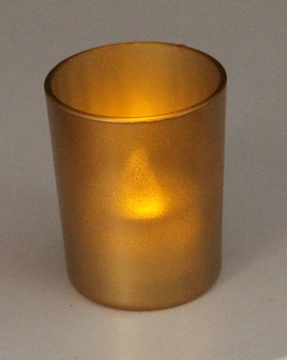 20 Pack Matt Gold Glass Votive Candle Holders Table Centreoieces Xmas Wedding Anniversary Event Recption Party Function or Home Decor - Mekamart Australia