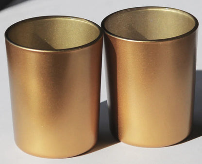 20 Pack Matt Gold Glass Votive Candle Holders Table Centreoieces Xmas Wedding Anniversary Event Recption Party Function or Home Decor - Mekamart Australia