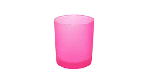 20 Pack Pink Frosted Glass Votive Tealight Candle Holders House Party Centerpiece Xmas Wedding Decor Glass Candlestick Party Decorations Bridal Valentines Event - Mekamart Australia