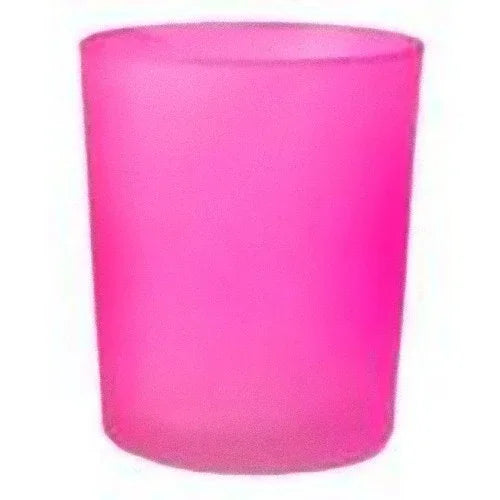 40 Pack Pink Frosted Glass Votive Tealight Candle Holders House Party Centerpiece Xmas Wedding Decor Glass Candlestick Party Decorations Bridal Valentines Event - Mekamart Australia