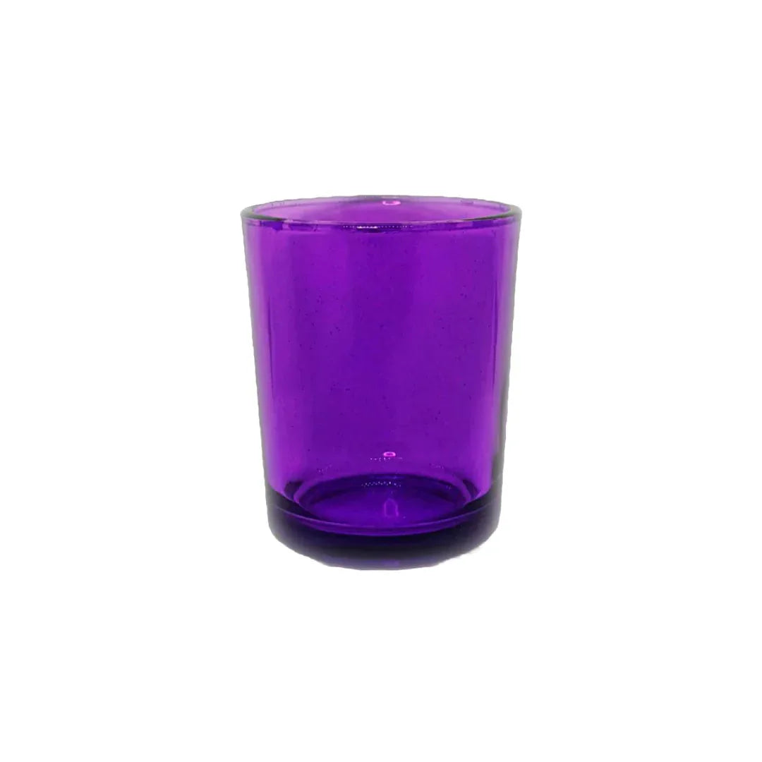 20 Pack Purple Glass Votive Tealight Candle Holders House Party Centrepiece Xmas Wedding Decor Glass Candlestick Party Decorations Bridal Valentines Event - Mekamart Australia