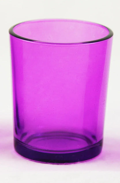 20 Pack Purple Glass Votive Tealight Candle Holders House Party Centrepiece Xmas Wedding Decor Glass Candlestick Party Decorations Bridal Valentines Event - Mekamart Australia