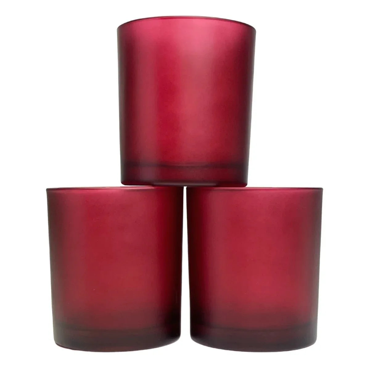 20 Pack Red Frosted Glass Votive Tealight Candle Holders Valentines Day Xmas Wedding Decor Glass Candlestick Party Decorations Bridal Baby Shower Event - Mekamart Australia