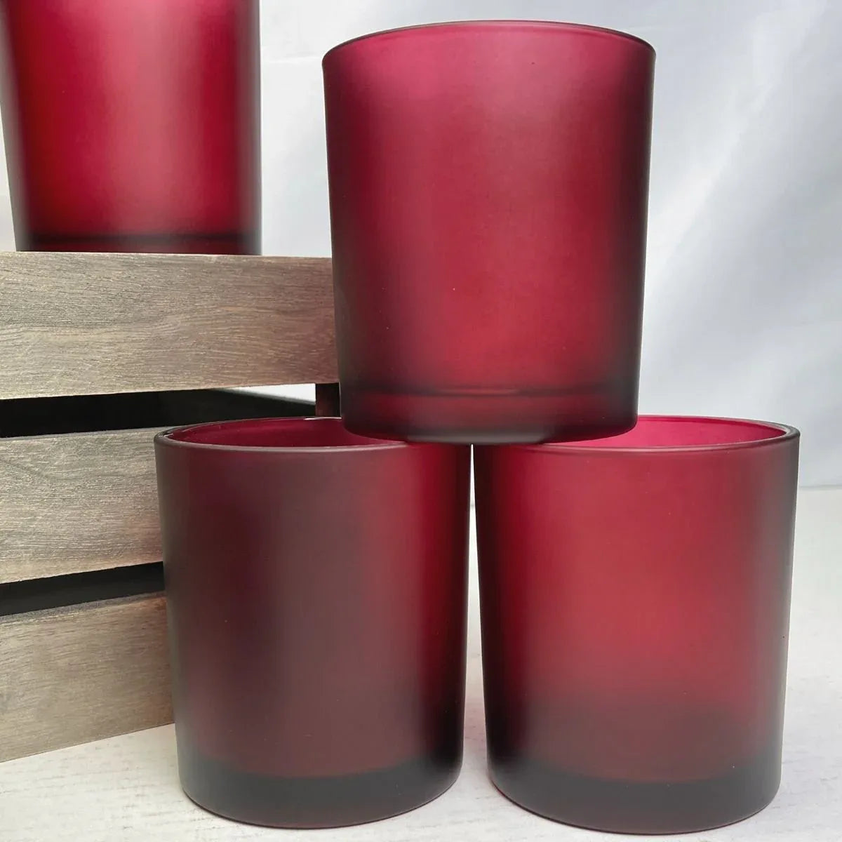 40 Pack Red Frosted Glass Votive Tealight Candle Holders Valentines Day Xmas Wedding Decor Glass Candlestick Party Decorations Bridal Baby Shower Event - Mekamart Australia