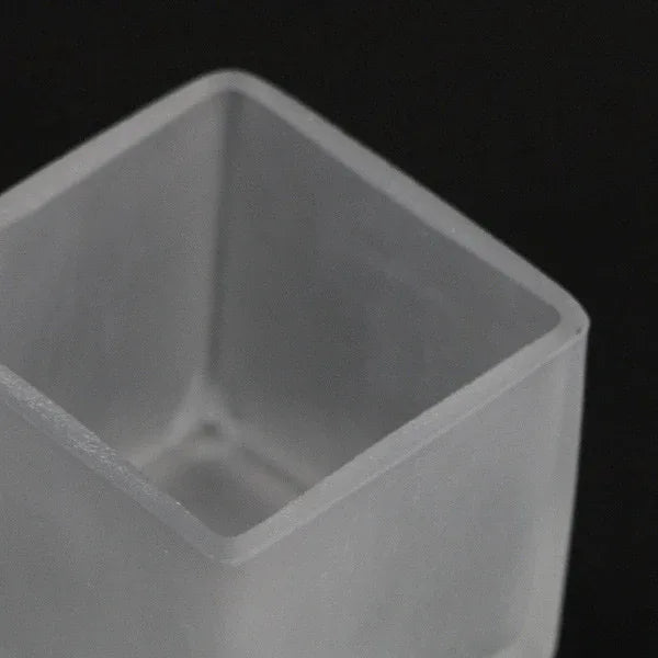 10 Pack Square Cube Frosted Glass 5cm Tealight Candle Holder Festival Decor Wedding Propose Parties Holiday and Home Decor - Mekamart Australia