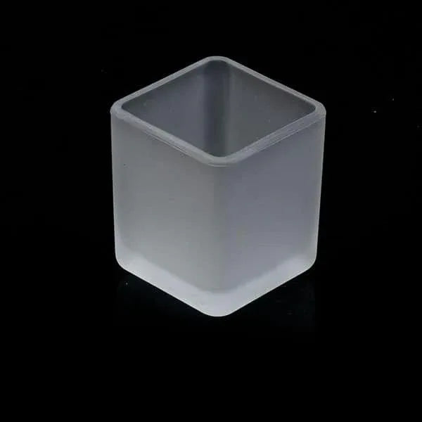 30 Bulk Pack Square Cube Frosted Glass 5cm Tealight Candle Holder Festival Decor Wedding Propose Parties Holiday and Home Decor - Mekamart Australia