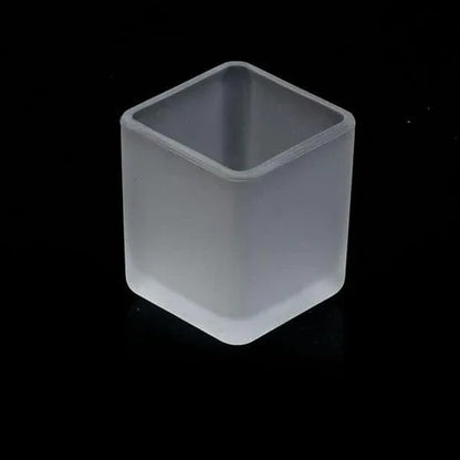 30 Bulk Pack Square Cube Frosted Glass 5cm Tealight Candle Holder Festival Decor Wedding Propose Parties Holiday and Home Decor - Mekamart Australia