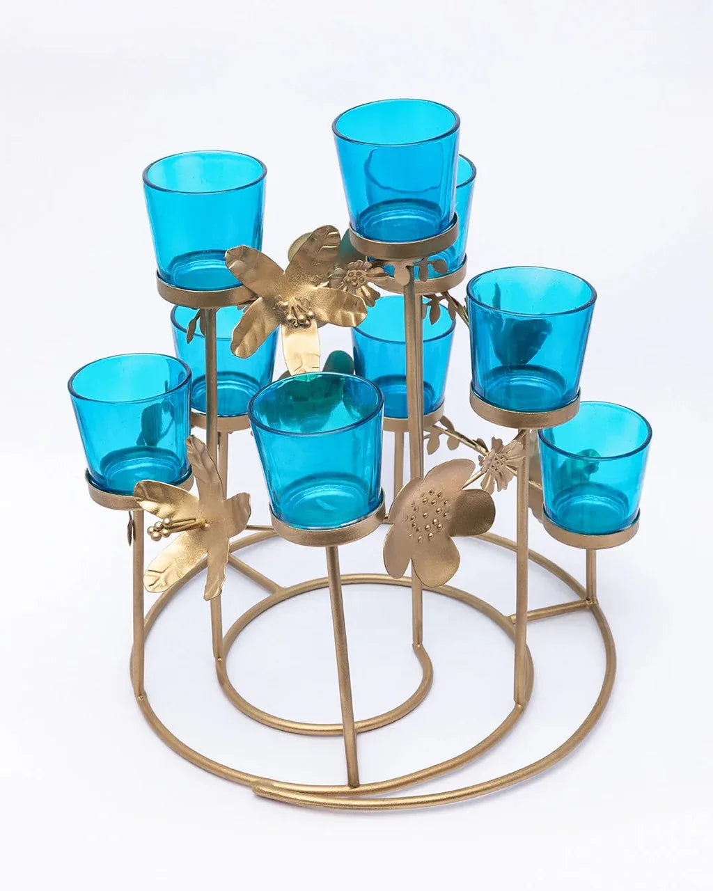 20 Pack Turquoise Glass Votive Tealight Candle Holders House Party Centerpiece Xmas Wedding Decor Glass Candlestick Party Decorations Bridal Baby Shower Event - Mekamart Australia