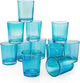 40 Pack Turquoise Glass Votive Tealight Candle Holders House Party Centerpiece Xmas Wedding Decor Glass Candlestick Party Decorations Bridal Baby Shower Event - Mekamart Australia