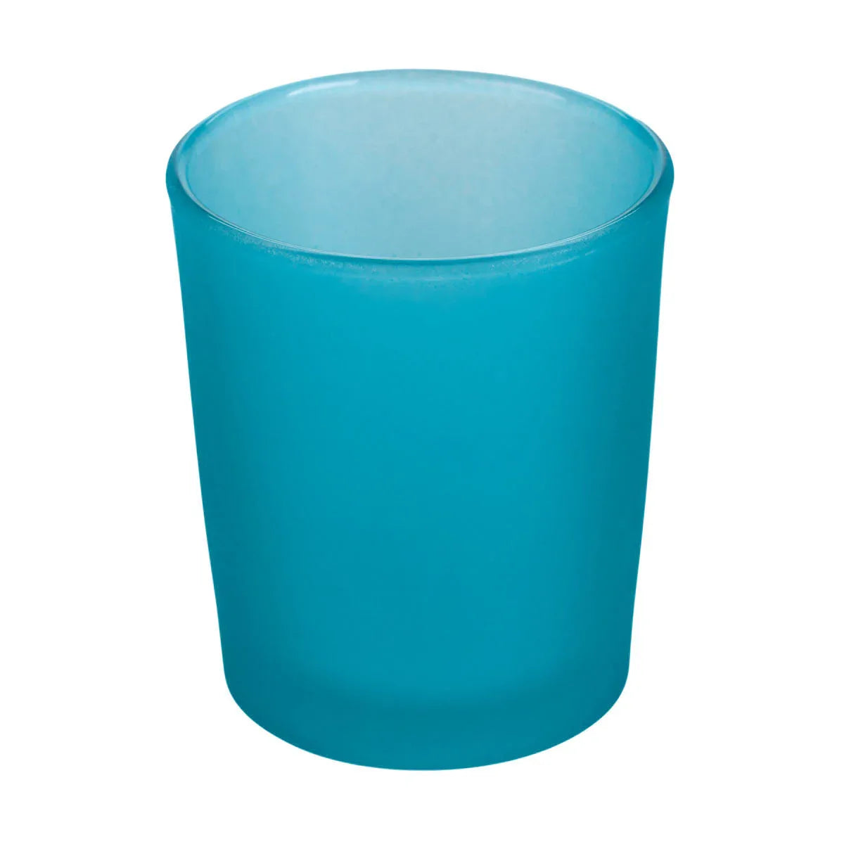 10 Pack Turquoise Frosted Glass Votive Tealight Candle Holders House Party Centerpiece Xmas Wedding Decor Glass Candlestick Party Decorations Bridal Baby Shower Event - Mekamart Australia