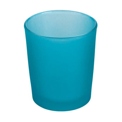20 Pack Turquoise Frosted Glass Votive Tealight Candle Holders House Party Centerpiece Xmas Wedding Decor Glass Candlestick Party Decorations Bridal Baby Shower Event - Mekamart Australia